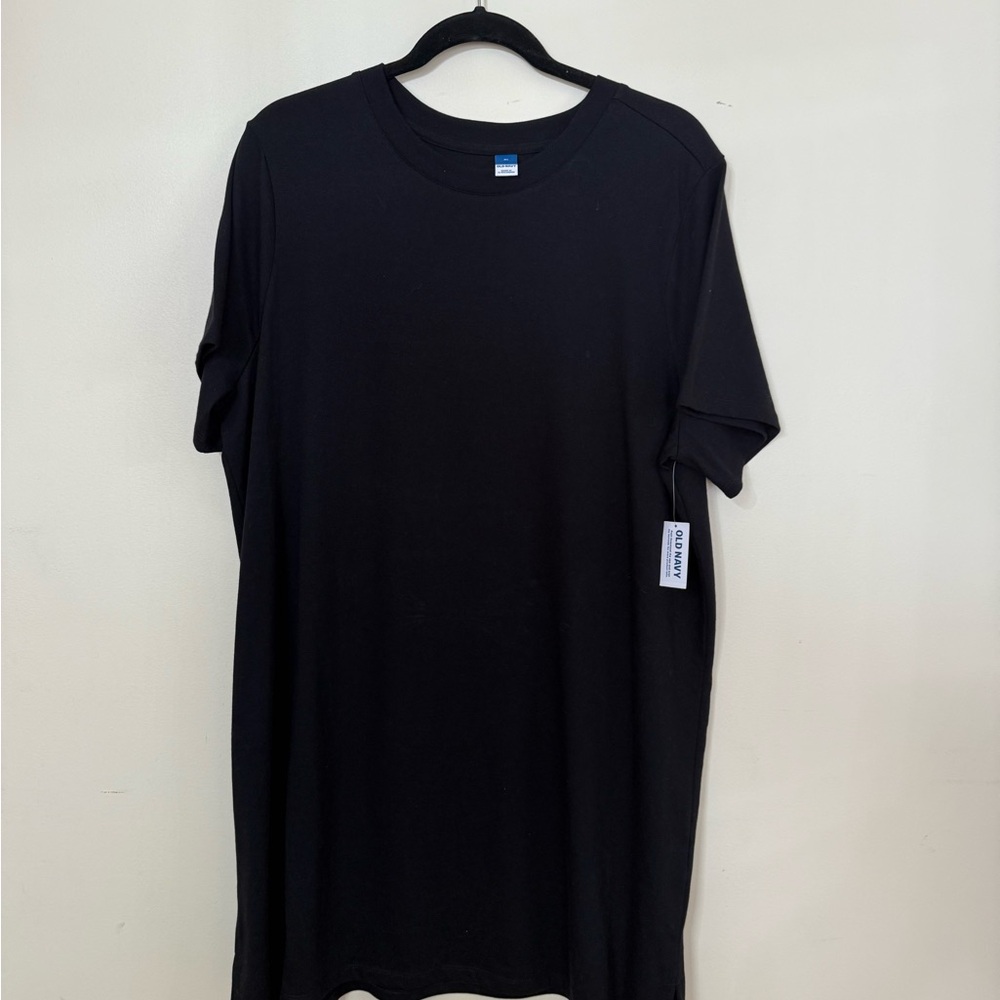 Old Navy Classic Black Short Sleeve Tshirt Dress